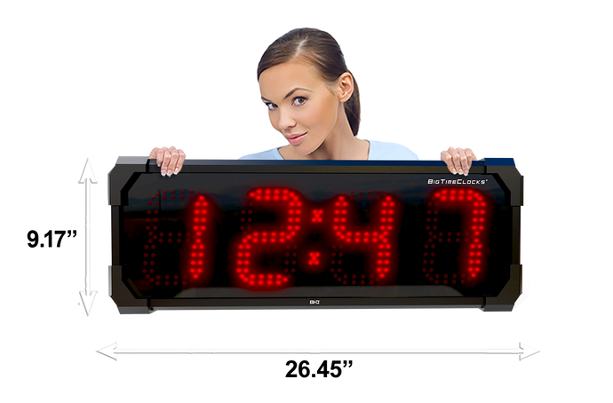 EXTRA LARGE 6″ NUMERALS LED OUTDOOR WATERPROOF GPS COUNTDOWN / UP CLOCK (6971836203054)
