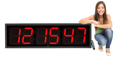 EXTRA LARGE 12″ NUMERALS LED COUNTDOWN / UP CLOCK (4429730185262)