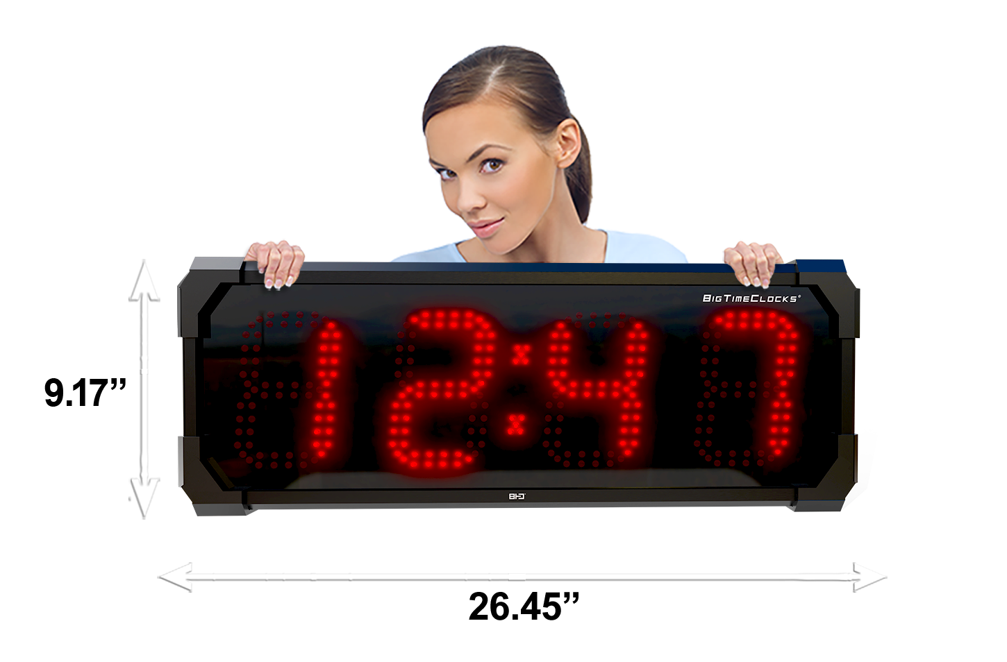 EXTRA LARGE 6″ NUMERALS LED OUTDOOR WATERPROOF GPS COUNTDOWN / UP CLOC
