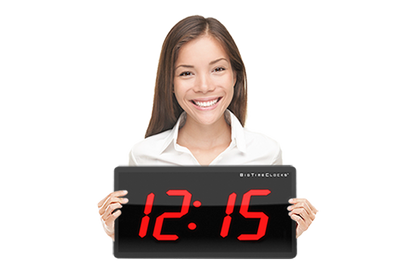 LARGE 4" LED WIFI NETWORK SYNCHRONIZED CLOCK (6755591421998)
