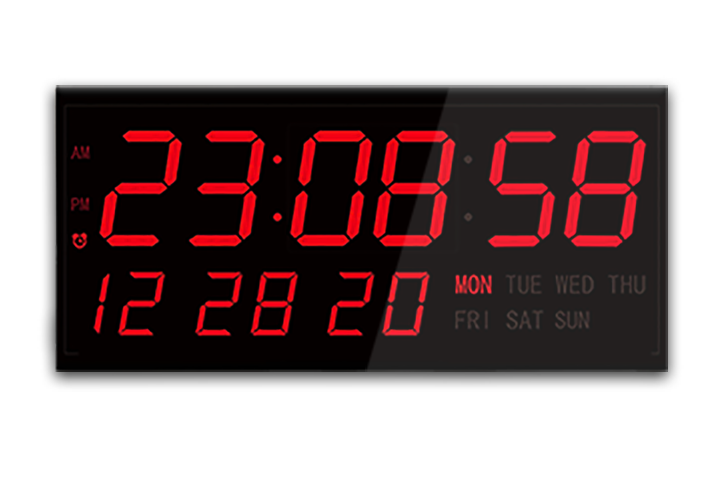 LARGE CALENDAR MULTI-ALARM LED CLOCK (4429730578478)