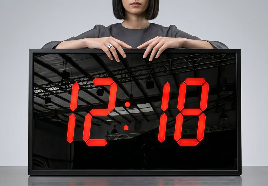 鐘　(大)　壁掛け THE BIGGEST 15″ NUMERAL WALL CLOCK – BIGTIMECLOCKS