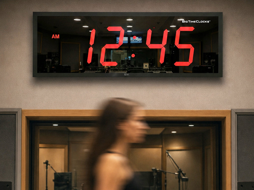 THE GIANT 8″ NUMERALS RED LED CLOCK