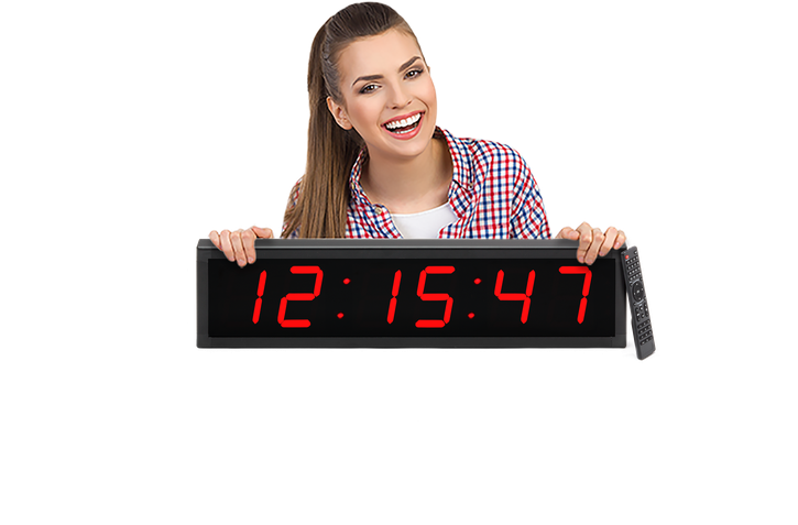 LARGE 4” LED COUNTDOWN/COUNT UP CLOCK