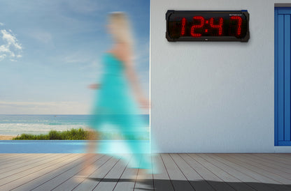 EXTRA LARGE 6″ NUMERALS LED OUTDOOR WATERPROOF GPS COUNTDOWN / UP CLOCK (6971836203054)