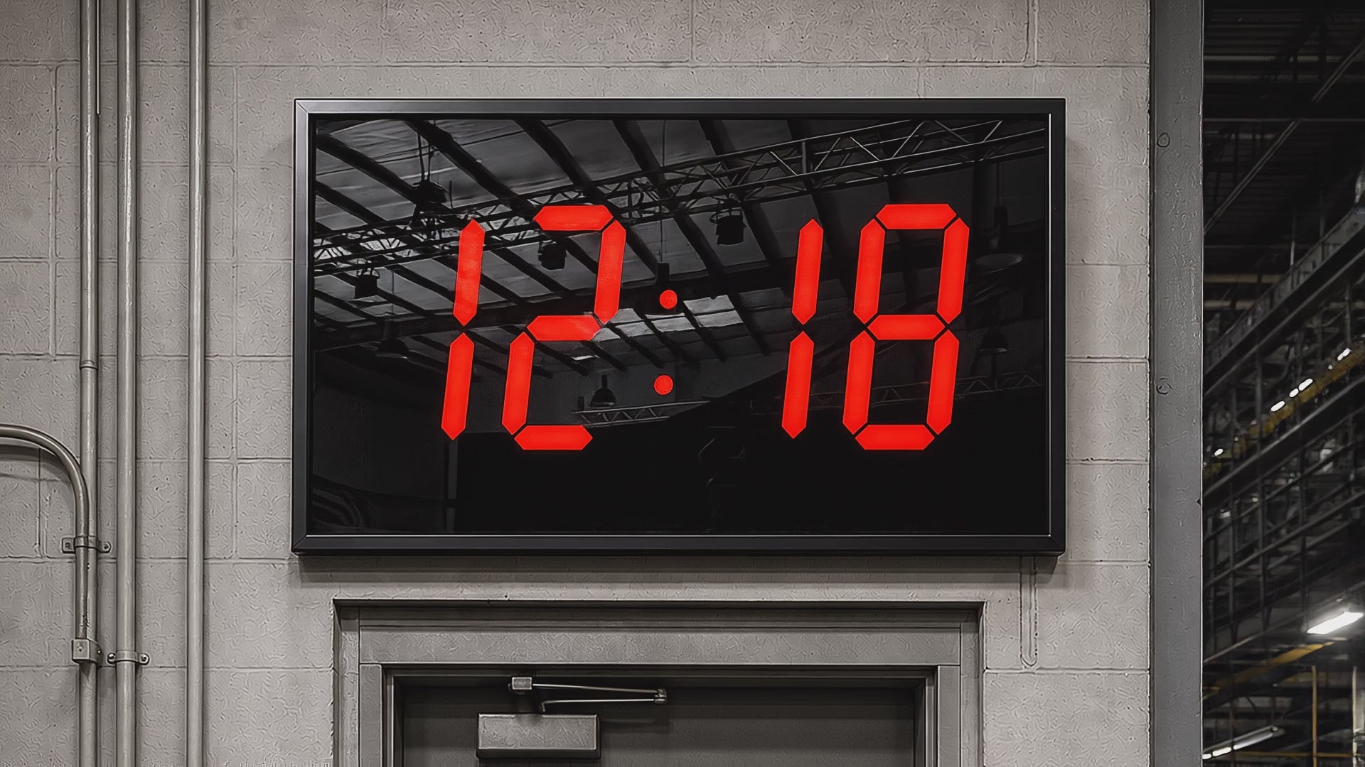 鐘　(大)　壁掛け THE BIGGEST 15″ NUMERAL WALL CLOCK – BIGTIMECLOCKS
