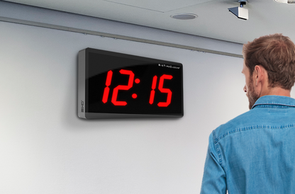 LARGE 4" LED WIFI NETWORK SYNCHRONIZED CLOCK (6755591421998)
