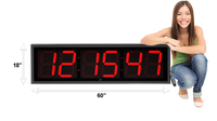 EXTRA LARGE 12″ NUMERALS LED COUNTDOWN / UP CLOCK (4429730185262)