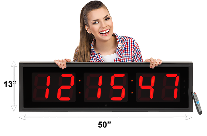 3 Countdown Clock Led Digital Wall Clock Game Timer With Stopwach Functions