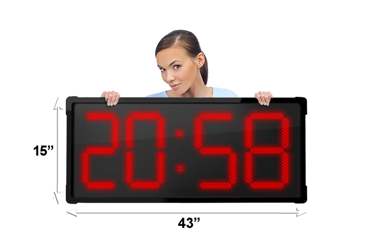 Large LED Wall Clock | Wall-Mounted Clock | BigTimeClocks
