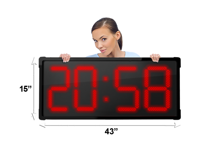 Large LED Wall Clock | Wall-Mounted Clock | BigTimeClocks