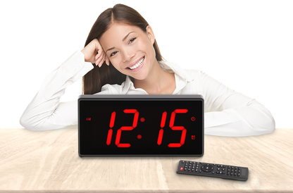 JUMBO 4″ NUMBERS CALENDAR CLOCK WITH TEMPERATURE (4429730938926)