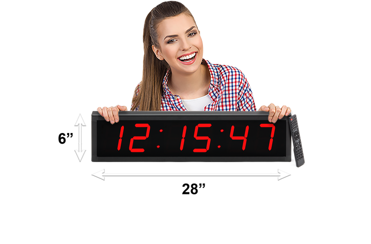 BTBSIGN LED Digital Countdown Wall Clock Fitness Timer Stopwatch for