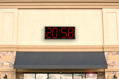 GIANT 12″ NUMERALS LED OUTDOOR WATERPROOF GPS WALL CLOCK (4429730316334)