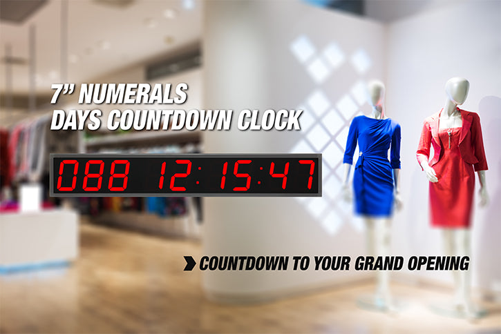 EXTRA LARGE 7” NUMERALS INJURY-FREE DAYS COUNTDOWN CLOCK (4429730283566)