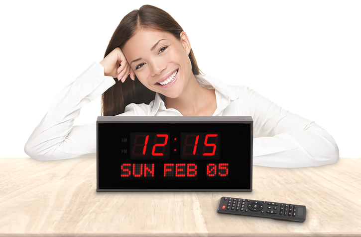 SUPER LARGE CALENDAR ALARM CLOCK WITH 16 ALARMS AND FULL REMOTE CONTROL (4429730807854)