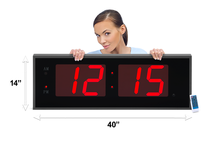 Large LED Wall Clock | Wall-Mounted Clock | BigTimeClocks