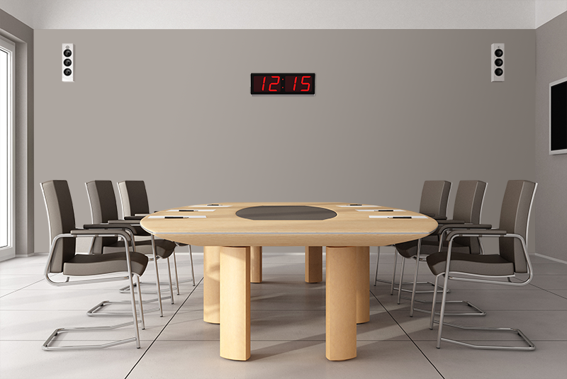 THE HUGE 5″ NUMERALS RED LED CLOCK (4429731069998)