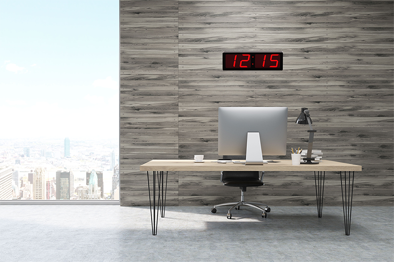 THE HUGE 5″ NUMERALS RED LED CLOCK (4429731069998)